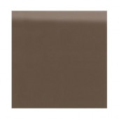 Semi-Gloss Artisan Brown 4-1/4 in. x 4-1/4 in. Ceramic Bullnose Wall Tile