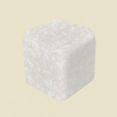 Semi-Gloss Mayan White 2 in. x 2 in. Ceramic Counter Corner Wall Tile-DISCONTINUED