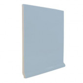 Color Collection Bright Wedgewood 6 in. x 6 in. Ceramic Stackable Left Cove Base Corner Wall Tile-DISCONTINUED