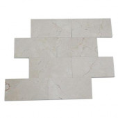 Crema Marfil 3 in. x 6 in. x 4 mm Marble Floor and Wall Tile