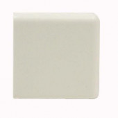 Bright Snow White 4-1/4 in. x 4-1/4 in. Ceramic Surface Bullnose Corner Wall Tile