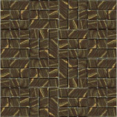Metalz Bronze-1012 Mosaic Recycled Glass 12 in. x 12 in. Mesh Mounted Tile (5 sq. ft.)