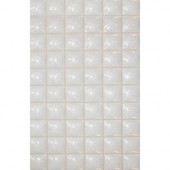 Mosaico Star 13 in. x 8 in. White Ceramic Tablet Mosaic Tile-DISCONTINUED