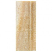 Honey Onyx Base Molding 5 in. x 12 in. Marble Floor and Wall Tile-DISCONTINUED