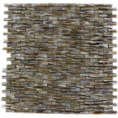 Baroque Pearl 3D Brick Pattern 12 in. x 12 in. x 8 mm Mosaic Floor and Wall Tile