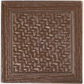 Montagna Bronze 2 in. x 2 in. Metal Resin Basketweave Decorative Floor/Wall Tile
