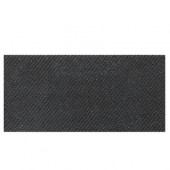Identity Twilight Black Fabric 6 in. x 12 in. Porcelain Cove Base Floor and Wall Tile
