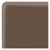 Modern Dimensions Gloss Artisan Brown 4-1/4 in. x 4-1/4 in. Ceramic Bullnose Corner Wall Tile