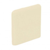 Color Collection Matte Khaki 2 in. x 2 in. Ceramic Surface Bullnose Corner Wall Tile-DISCONTINUED