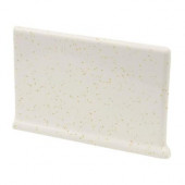 Color Collection Bright Gold Dust 4 in. x 6 in. Ceramic Left Cove Base Corner Wall Tile-DISCONTINUED