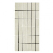 Avila 12 in. x 24 in. Blanco Porcelain Mosaic Tile-DISCONTINUED