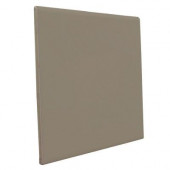 Matte Cocoa 6 in. x 6 in. Ceramic Surface Bullnose Wall Tile-DISCONTINUED