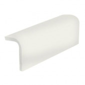 Color Collection Matte Bone 2 in. x 6 in. Ceramic Sink Rail Wall Tile-DISCONTINUED