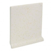 Color Collection Bright Gold Dust 4-1/4 in. x 4-1/4 in. Ceramic Stackable Left Cove Base Wall Tile-DISCONTINUED
