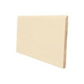 Color Collection Matte Khaki 3 in. x 6 in. Ceramic Surface Bullnose Wall Tile-DISCONTINUED