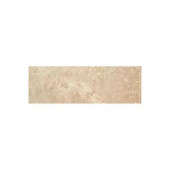 Pietre Vecchie Warm Walnut 3 in. x 13 in. Glazed Porcelain Bullnose Floor and Wall Tile