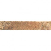Villa Terme Rosso 3 in. x 18 in. Glazed Porcelain Bullnose Floor and Wall Tile