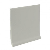 Matte Taupe 6 in. x 6 in. Ceramic Stackable /Finished Cove Base Wall Tile-DISCONTINUED