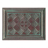 Castle Metals 12 in. x 16 in. Aged Copper Metal Clover Mural Wall Tile