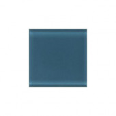 Circa Glass Midnight 2 in. x 2 in. x 8 mm Glass Insert Wall Tile (4-pack)