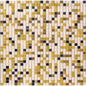 12.8 in. x 12.8 in. Venice Golden Sand Mix Frosted Glass Tile-DISCONTINUED