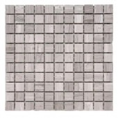 Haisa Marble Light 1 x 1 / 12 in. x 12 in. x 6.35mm Marble Mesh-Mounted Mosaic Tile (10 sq. ft. / case)