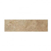Aspen Lodge Morning Breeze 3 in. x 12 in. Porcelain Bullnose Floor and Wall Tile