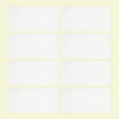 Allegro 3 in. x 6 in. White Ceramic Wall Tile (8 pieces/1 pack)