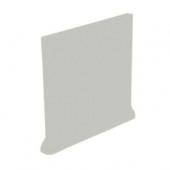 Color Collection Matte Taupe 4-1/4 in. x 4-1/4 in. Ceramic Stackable Right Cove Base Wall Tile-DISCONTINUED