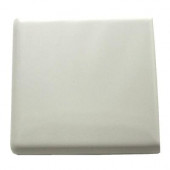 Semi-Gloss 4-1/4 in. x 4-1/4 in. White Ceramic Bullnose Outside Corner Wall Tile