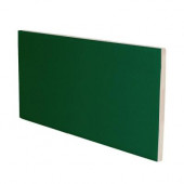 Bright Kelly 3 in. x 6 in. Ceramic 3 in. Surface Bullnose Wall Tile-DISCONTINUED