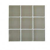 Contempo Natural White Polished Glass Tile Sample