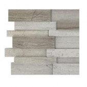 Dimension 3D Brick Wooden Beige Pattern - 6 in. x 6 in. Tile Sample-DISCONTINUED