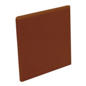 Color Collection Bright Copper 4-1/4 in. x 4-1/4 in. Ceramic Surface Bullnose Corner Wall Tile-DISCONTINUED