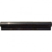 Absolute Black 2 in. x 12 in. Polished Granite Rail Molding Wall Tile (10 ln. ft. / case)