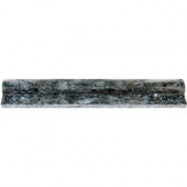 Blue Pearl 2 in. x 12 in. Polished Granite Rail Moulding Wall Tile (10 ln. ft. / case)