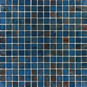 Blue Iridescent Glass 12 in. x 12 in. x 4 mm Glass Mesh-Mounted Mosaic Tile