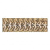 Cristallo Glass Smoky Topaz 3 in. x 8 in. Glass Perennial Accent Wall Tile