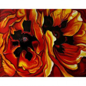 O'Keeffe, 11 in. x 14 in. Oriental Poppies Wall Tile-DISCONTINUED