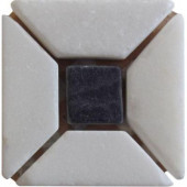 Carrara Blanco 2 in x 2 in 4-pack Marble Stone Wall Tile