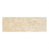 Passaggio 3 in. x 12 in. Livorno Beige Porcelain Bullnose Floor and Wall Tile-DISCONTINUED