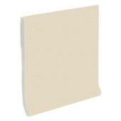 Color Collection Matte Fawn 4-1/4 in. x 4-1/4 in. Ceramic Stackable Cove Base Wall Tile-DISCONTINUED
