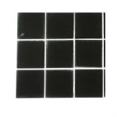Contempo Classic Black Polished Glass - 6 in. x 6 in. Tile Sample-DISCONTINUED