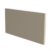 Color Collection Matte Cocoa 3 in. x 6 in. Ceramic Surface Bullnose Wall Tile-DISCONTINUED