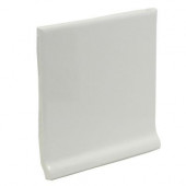 Color Collection Bright Snow White 4-1/4 in. x 4-1/4 in. Ceramic Stackable Cove Base Wall Tile