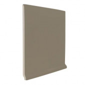 Color Collection Bright Cocoa 6 in. x 6 in. Ceramic Stackable Left Cove Base Corner Wall Tile-DISCONTINUED