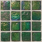 Egyptian Glass Papyrus 12 in. x 12 in. x 6 mm Glass Face-Mounted Mosaic Wall Tile