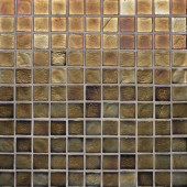 Edgewater Dusk 1 in. x 1 in. 11 3/4 in. x 11 3/4 in. Glass Floor & Wall Mosaic Tile-DISCONTINUED
