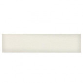 Identity Paramount White Grooved 4 in. x 24 in. Porcelain Bullnose Floor and Wall Tile