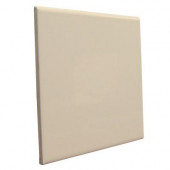 Bright Khaki 6 in. x 6 in. Ceramic Surface Bullnose Wall Tile-DISCONTINUED